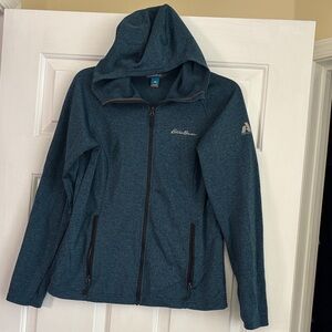 Eddie Bauer Women's Teal first ascent  zip up hoodie